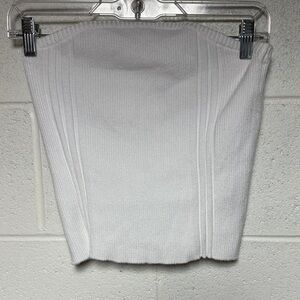 PacSun White Knit Sweater Tube Top